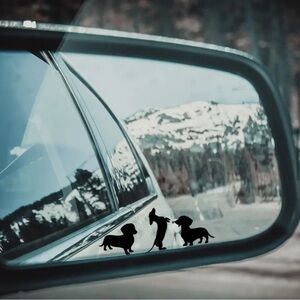 New Set of Dachshund Silhouette Car Decals